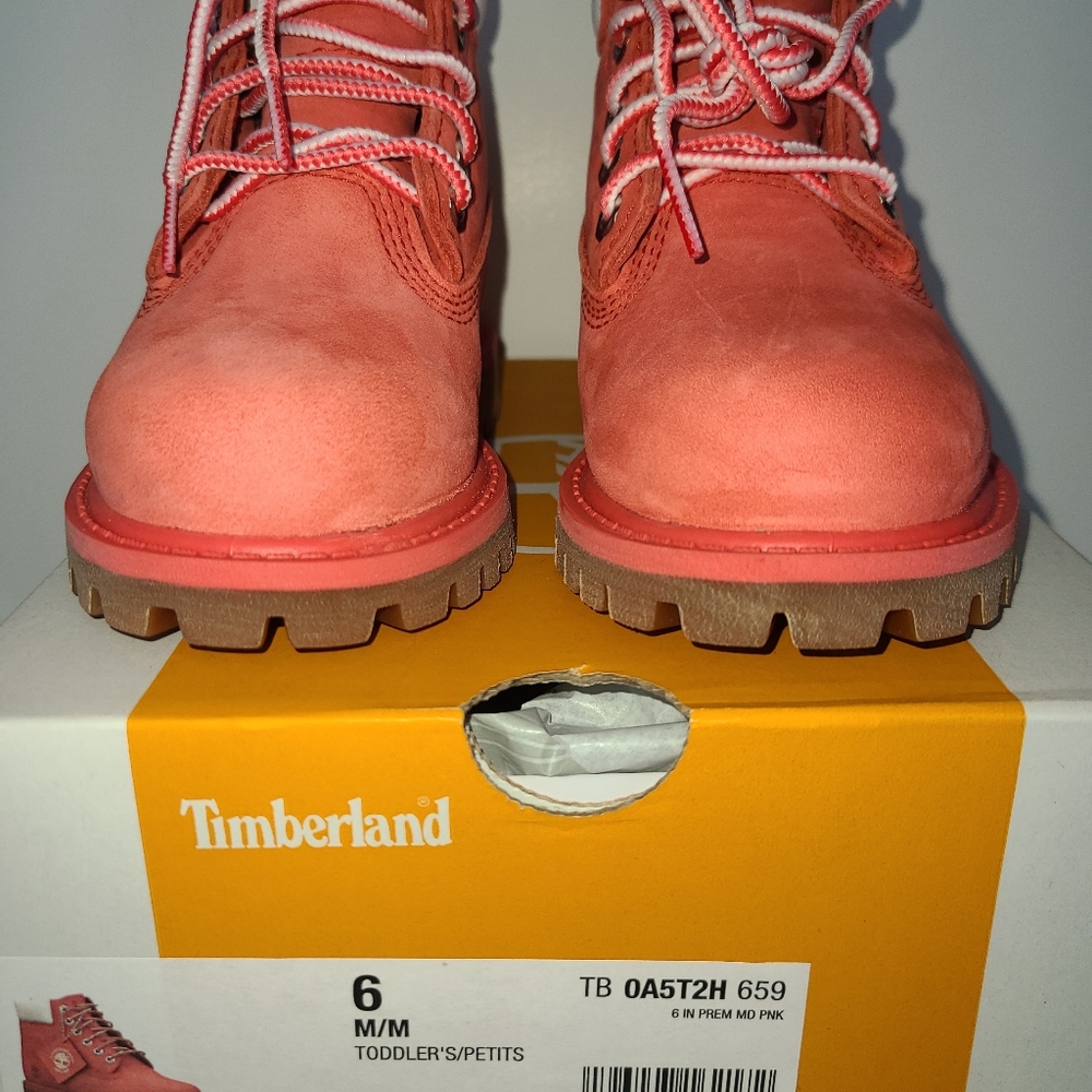 Toddler Pink Timberlands Size 7 Waterproof